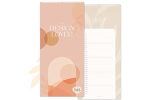 HEJ.Creation Paarkalender „Design Lover“ 2025 Premium Familienplaner im Modern Art Stil (2025)