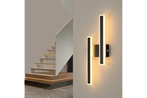 DELIPOP Kinkiety LED do wewnątrz, 32 W, 3600 lm, kinkiet LED, długa nowoczesna, akrylowa lampa ścienna, ciepła biel, 3000 K, do salonu, sypialni, jadalni, klatki schodowej, przedpokoju