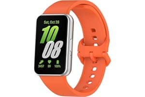 Wownadu Bracelet Compatible pour Samsung Galaxy Fit 3 R390, Femme Homme Silicone Remplacement Bracelets Montre Connectée pour Galaxy fit 3 SM-R390