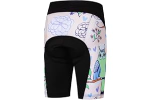 JPOJPO Cycling Bike Shorts Children Bicycle Riding Half Pants 4D Gel Padded Cycle Wear Tights