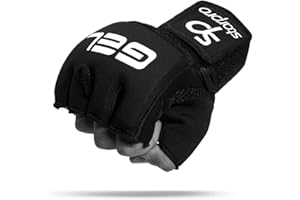 Starpro Guantes Interiores de Envoltura con Acolchado Gel - Protectores de Neopreno y algodón para Boxeo Muay Thai Kickboxing Artes Marciales Sparring MMA y Entrenamiento de Lucha - Hombres y Mujeres