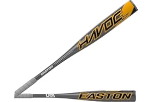 Easton - MLB - Béisbol - Havoc - Youth - Bat de béisbol - Logotipo de Estados Unidos - Barril de 2 ¼ Pulgadas - Gris/Naranja (29"/19 Ounce (-10))