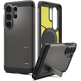 Spigen Galaxy S26 Ultra ile Uyumlu Magnet Kılıf Tough Armor Mag Fit Stand &ouml;zellikli &Ccedil;ift Katmanlı Zırh Koruma F&uuml;me Kapak - AC