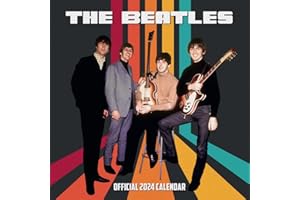 The Beatles 2024 Calendar, Month To View Square Wall Calendar, Official Product
