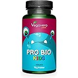 Fermenti Lattici Probiotici BAMBINI Vegavero® | 100% BIOLOGICI | Polvere INSAPORE | dai 3 ai 12 anni | Riequilibrio Flora Int
