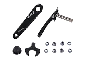 SCOUTTEEMO 170mm Bicycle Crank Arm Set, BCD 104mm Road Mountain Bike Crankset, MTB Crank with Bearing Bottom Bracket