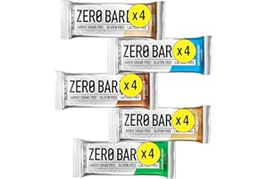 GENERICO Zero Bar Biotech Usa mix: 4 Barrette Nocciola al Cioccolato, 4 barrette Cioccolato Cookies, 4 barrette Doppio Cioccolato, 4 barrette Cioccolato al Cocco, 4 Barrette Cappuccino