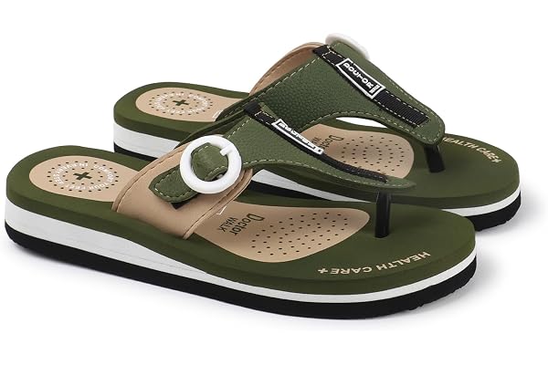 Duosoft Flip Flop for Women Soft Comfortable Breathable Fashionable Stylish Trendy Super soft Lightweight Anti-Slip Sole Indoor & Outdoor DW-34-Brown