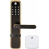 Yale Zuri Smart Door Lock | Fingerprint, PIN, RFID & Manual Key | Bluetooth Enabled | Includes Wi-Fi Bridge | Smart Digital L