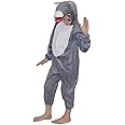 Kaku Fancy Dresses Fleece Donkey Farm Animal Costume For Kids - Grey, 3-4 Years | Animal Fancy Dress For Boys & Girls