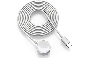 CELLHELMET 2024 Nouveau [Certifié MFi] Apple Watch Chargeur (1 m/3.3FT) USB‑C Watch de Charge Rapide Magnétique Câble,Sans Fil Station de Charge Rapide Magnétique avec Apple Watch Series 9/8/7/6/SE/5~1/Ultra 2/1