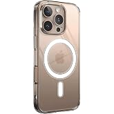 Minesk iPhone 16 Pro Max i&ccedil;in Magsafe ile Uyumlu Şeffaf Kılıf Kristal Berraklığında Materyal Polikarbonat Arka Kısım ve Silik