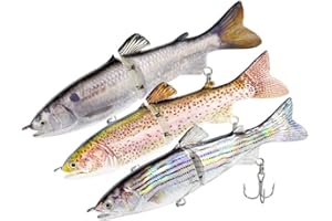 ODS LURE ODS Leurre de pêche Multi Jointed Swimbait pour Eau Douce Eau salée