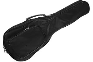 VAGUELLY Generic - Custodie per ukulele da concerto e ukulele, borsa imbottita Oxford extra spessa per strumenti musicali con manico, cinghie