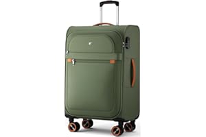 ABISTAB Weichschalenkoffer groß 78x48x30cm - Stoff Koffer Trolley - Leicht Reisekoffer mit 4 Rollen & Zahlenschloss, Handgepäck Koffer, 109 Liter