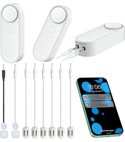 Sensore Intelligente Per Perdite D'acqua Con App E Stazione Base - Rileva Gocciolamenti In Cucina, Bagno, Cantina