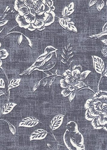 Oilcloth Tablecloth PVC Tablecloth : 1393 SPARROW BLUE 134 x 110cm matt