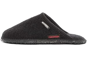 GIESSWEIN Hausschuh Tino - Warme Filz Pantoffeln, Leichte Damen & Herren Hausschuhe, rutschfeste Unisex Filzhausschuhe