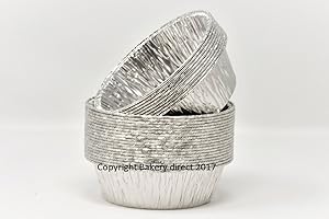 BAKERY DIRECT LTD Bakery Direct Lot de 100 moules ronds argentés Pukka