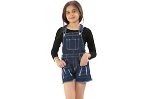 DENIM STATE RAIS New in Stylish Summer Girl's Denim Dungaree Shorts Jumpsuit Ages 7/8, 9/10, 11/12 & 13
