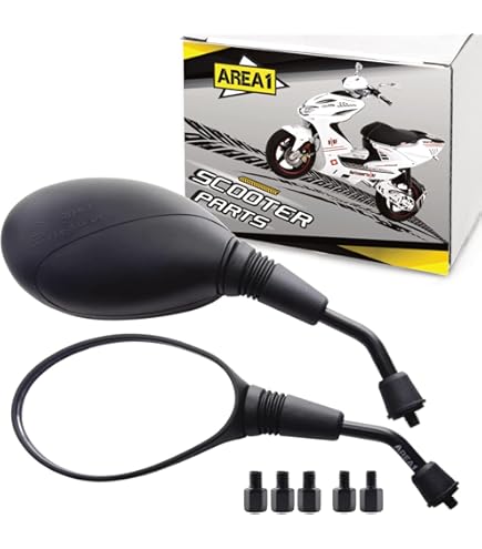 Specchietto Retrovisore Destro Per Moto MBK Nitro 50-100cc / Yamaha Aerox - Filetto 8mm, Riflesso Originale - Foto 6