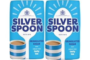 GENERIC Silver Spoon Granulated Sugar – 1kg (Pack of 2)| 100% British Sugar Beet | Everyday Sweetener for Tea, Coffee, Baking & Cooking | Natural & Pure
