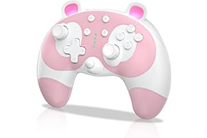 STOGA Manette Pro Switch Sans fil pour Nintendo, Contrôleur Gamecube Animal Raton Laveur Mignon Manettes pour Nintendo Switch OLED/Lite avec Wake-up/Turbo/Double moteurs/Fonction 6 axes