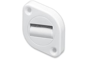 Gurtführung mit Bürstendichtung und Leitrolle, rund, bis 23 mm Gurtbreite, Rolladengurt, ideal zum nachrüsten, drehbarer Einsatz, von EVEROXX®