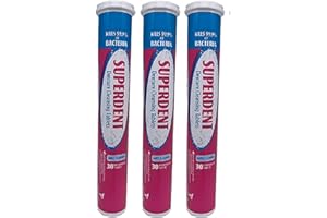 RECKITT BENCKISER HEALTHCARE UK LTD Effervescent Superdent Denture Cleansing Tablets (Pack of 3)