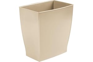 INTERDESIGN iDesign, Mono, Bote rectangular para residuos, para cuarto de baño, oficina, cocina, Marrón topo