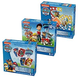 Paw Patrol – Juego de 3 rompecabezas y tarjetas Jumbo , color/modelo surtido
