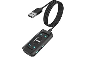 Toeasor USB-Soundkarte, virtueller 7.1-Surround-Sound, USB auf 3,5-mm-Klinkenstecker, Audio-Adapterkabel, externe Soundkarte für PC, PS4, PS5, Mac, Headset und mehr