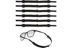 LBJFYHJN 6 stycken glasögonband, justerbara glasögonband sport för kvinnor män