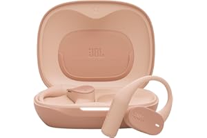 JBL Sense Lite kabellose Open-Ear-Kopfhörer mit Ohrbügel-Design und Luftleitung, OpenSound-Technologie, 32 Stunden Spielzeit, IP54 Wasser-/Staubschutz, kompatibel Headphones App, Beige