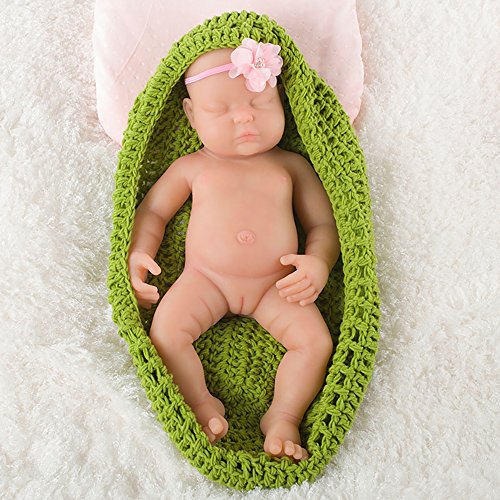 IVITA 18.5'' 8.1lbs Lifelike Reborn Sleeping Baby Girl Doll Silicone Dolls Girl's Gift