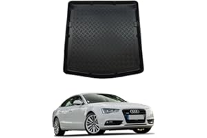 NOMAD Boot Liner for Audi A5 2007-2016 [Sportback] Recyclable Plastic (PE) Tailored Fit Car Floor Protector Guard Tray Black Custom Fitted Accessory Dog Friendly Waterproof with Raised Edges