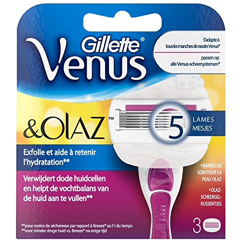 Venus Gillette Venus and Olay Sugarberry Blades (Pack of 3