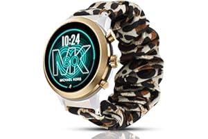 LvBu Armband Kompatibel mit Michael Kors MKGO, weiche Haargummis Uhrenarmband für Michael Kors Access Gen 4 MKGO