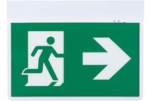 Ledvion - LED Emergency Lighting WhiteBattery - 4.5W - 6500K - Ceiling/Wall mounting - Energy-Rich and Safe White3-hour Emergency Battery - IK07 Certified and IP65 Water-Resistant