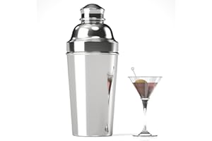 BAVERTA Bulipu Grand shaker à cocktail en acier inoxydable de 1,8 l - Pour barman, cocktail - Passoire intégrée