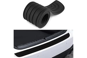 XQZMD Rear Bumper Protector Strip, Bumper Protector, Rear Bumper Protector, Anti-scratch PVC Rubber Bumper Guard Protector for Car SUV Truck Pickup Vehicles (Black, 40.94'' x 3.54'')