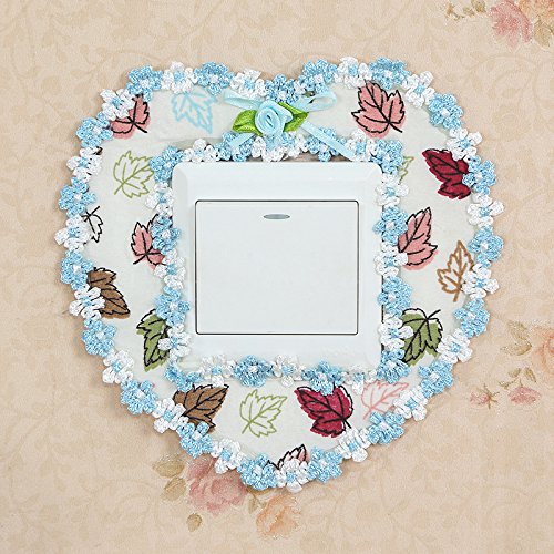 Preisvergleich Produktbild DH Switch Schutzabdeckung Schalter Tuch Tuch Wandaufkleber Wohnzimmer Europäischen Lampenfassung Dekorative Sätze von Kreativen Aufkleber Modernen Einfachen,A (6 Packungen),8,5 * 8,5 cm