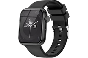 zaisia Smartwatch Uomo Donna, 1.85" Orologio Smartwatch con Chiamare/Rispondere, Molteplici modalità Sportive con Contapassi/Sonno/Cardiofrequenzimetro, IP68 Smart Watch per Andorid iOS