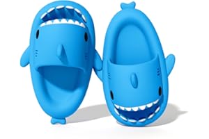 Hoomall Pantoufles De Requin Adulte Été Femme Homme Enfant Shark Cloud Slippers Claquettes Antidérapante Open Toe Slides Chaussures De Piscine Plage Chaussons De Bain Douche Maison