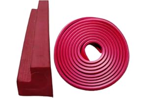 ReachMall Red TPR Pool Table Bumpers, 10M Pool Table Rubber Strip, Bumpers Cushions For Sport Game Room Billiard(19 * 22MM)