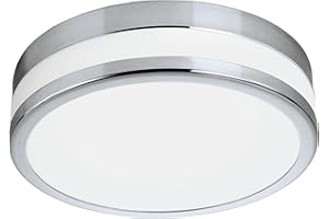 Eglo 94999 LED Palermo Bathroom Wall or Ceiling Light in Chrome, Ø 29,5 cm