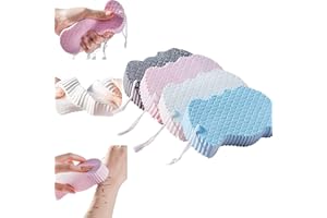 GOKAME Loomina Peeling-Körperschwamm, magischer 3D-Badeschwamm zur Entfernung abgestorbener Haut, sanftes Peeling, 4 Stück
