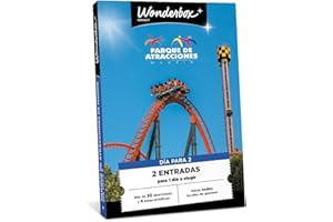 Tick&Box - Caja Regalo - Parque de Atracciones - 1 Día - 2 Entradas - 32 Atracciones - 4 Area Temáticas - Regalo Cumpleaños