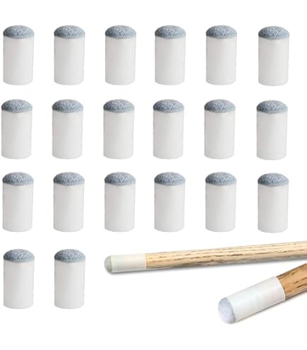VGEBY Bouts De Queue De Billard, Remplacements De Pointes De Billard Avec Embouts De Bâton De Queue 10 Pièces 12mm / 13mm(13 MM