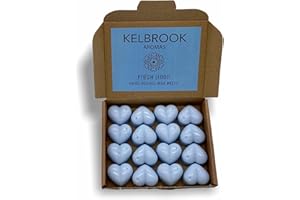 KELBROOK AROMAS Wax Melts - Fresh Linen | 16 Pack | Strong Scented | Made in The UK | Plastic Free | Vegan